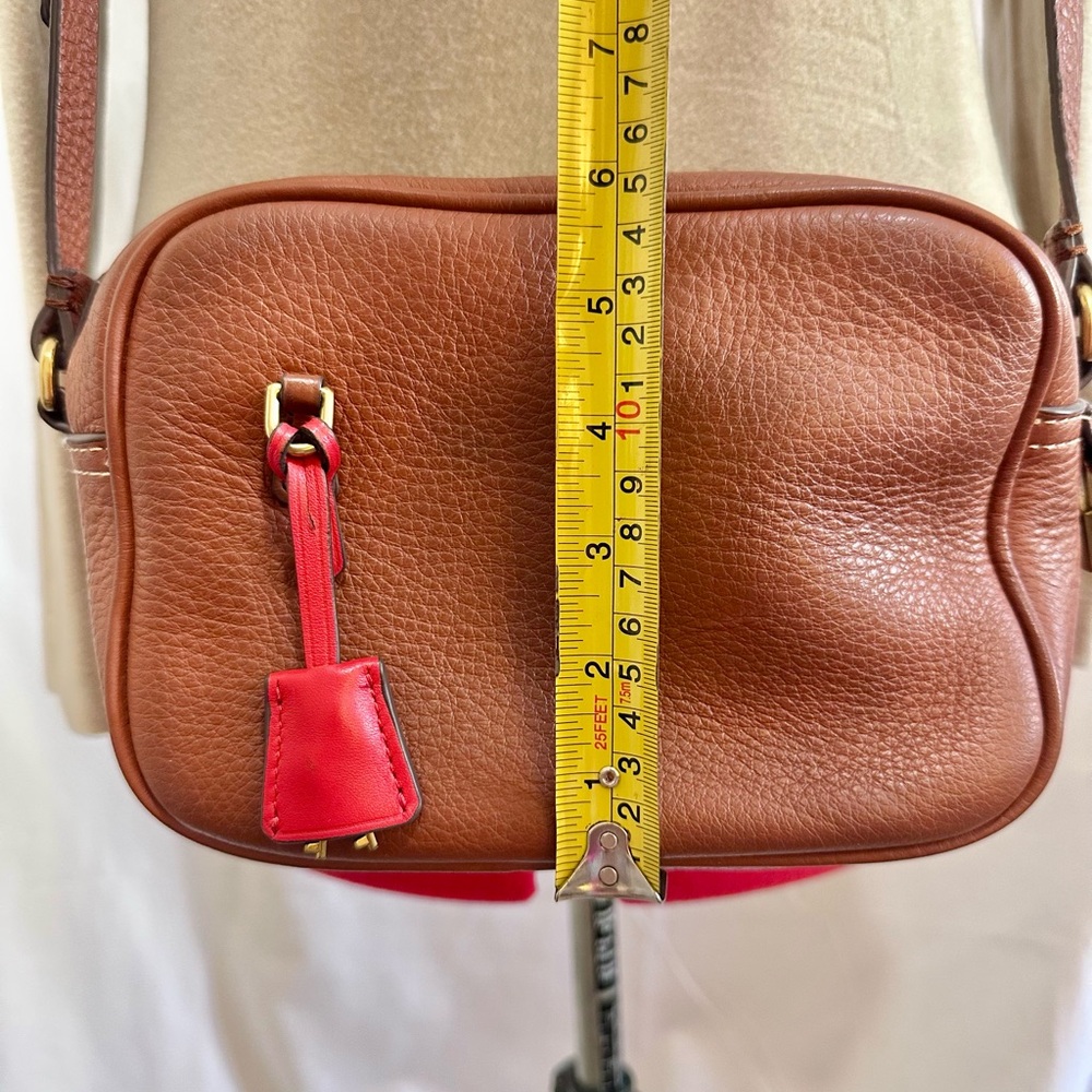 J. Crew ‘Signet’ Leather Crossbody Purse in Saddle Lock & Key - Picture 15 of 16